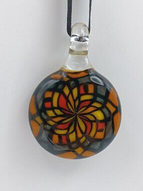 Heady Glass Fillacello Pendant Hand Blown Glass Art Geometric Pattern Filla